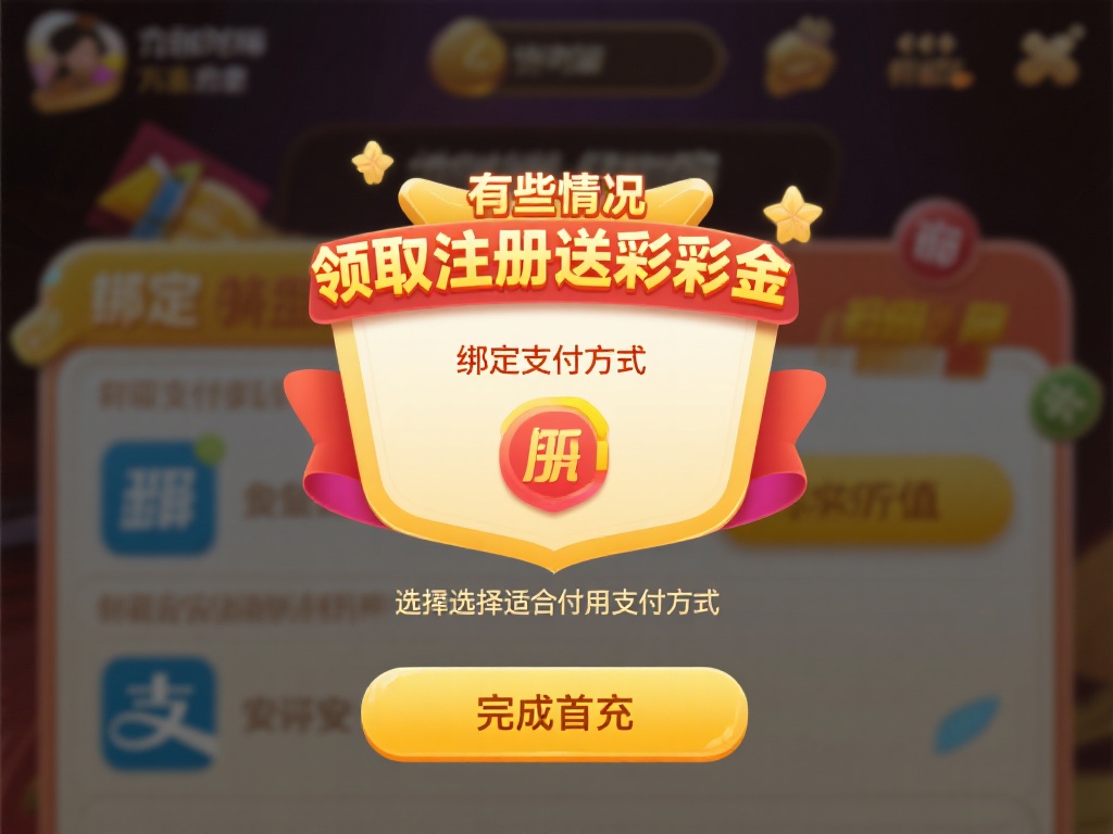 绑定支付方式或完成首充
有些情况下，领取注册送彩
